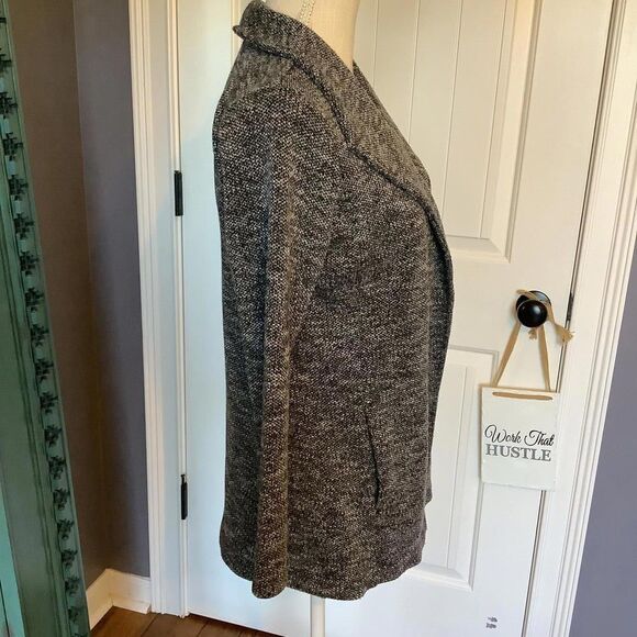 Chic Knit Open Blazer - Cozy Elegance - Picture 5 of 8